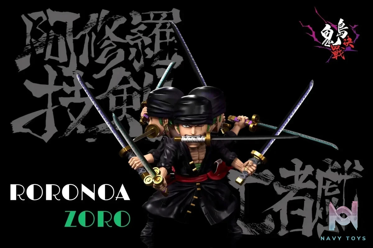 A+ Studio - One Piece Onigashima Decisive Battle 2 Kyutoryu Roronoa Zoro resin statue Navy Toys anime figure