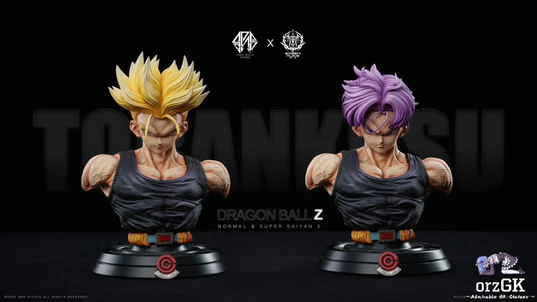 Space Realm Studio & Ember Ruins Studio - Dragon Ball Trunks resin statue Navy Toys anime figure