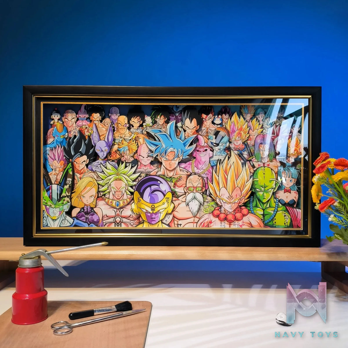 Yu Zhi Jiang Studio – Dragon Ball Multiple Characters Series #8 3D Decorative Painting Dragon Ball