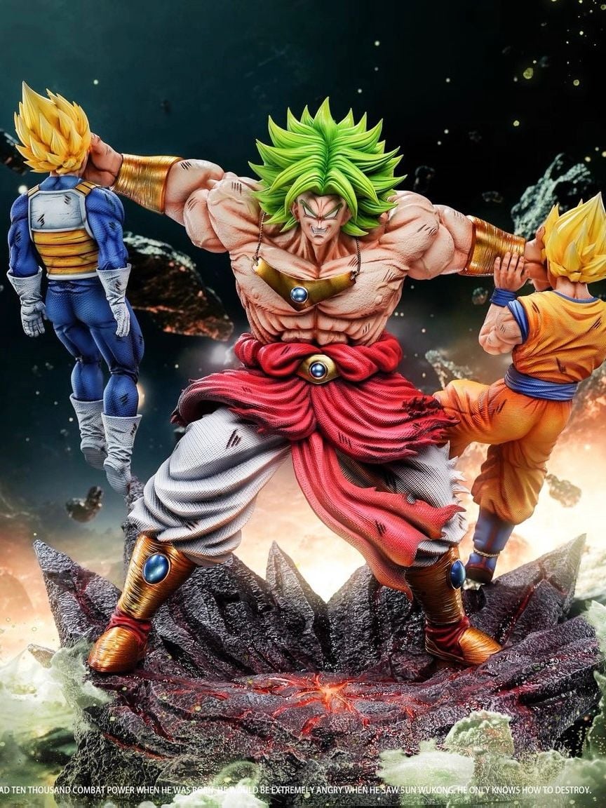 Broly vs Goku & Vegeta - Dragon Ball - Yishou Studio resin statue Yishou Studio anime figure