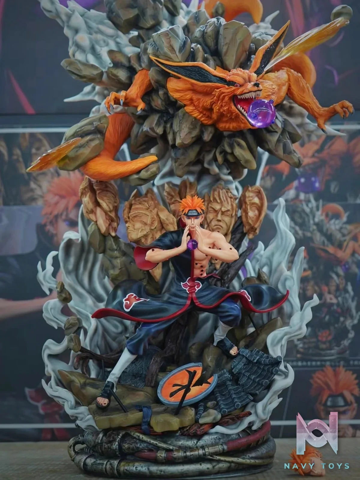 Pain Akatsuki & Kurama - Naruto - Temple Studio resin statue temple studio anime figure