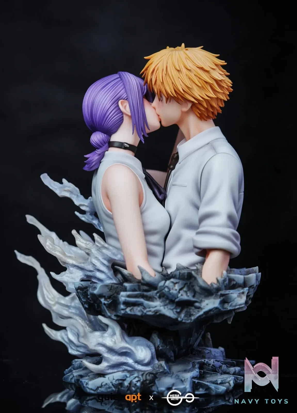 QuietArt Studio & Hera Studio - Chainsaw Man Bomb Demon Bom & Reze & Kiss Busts resin statue Navy Toys anime figure