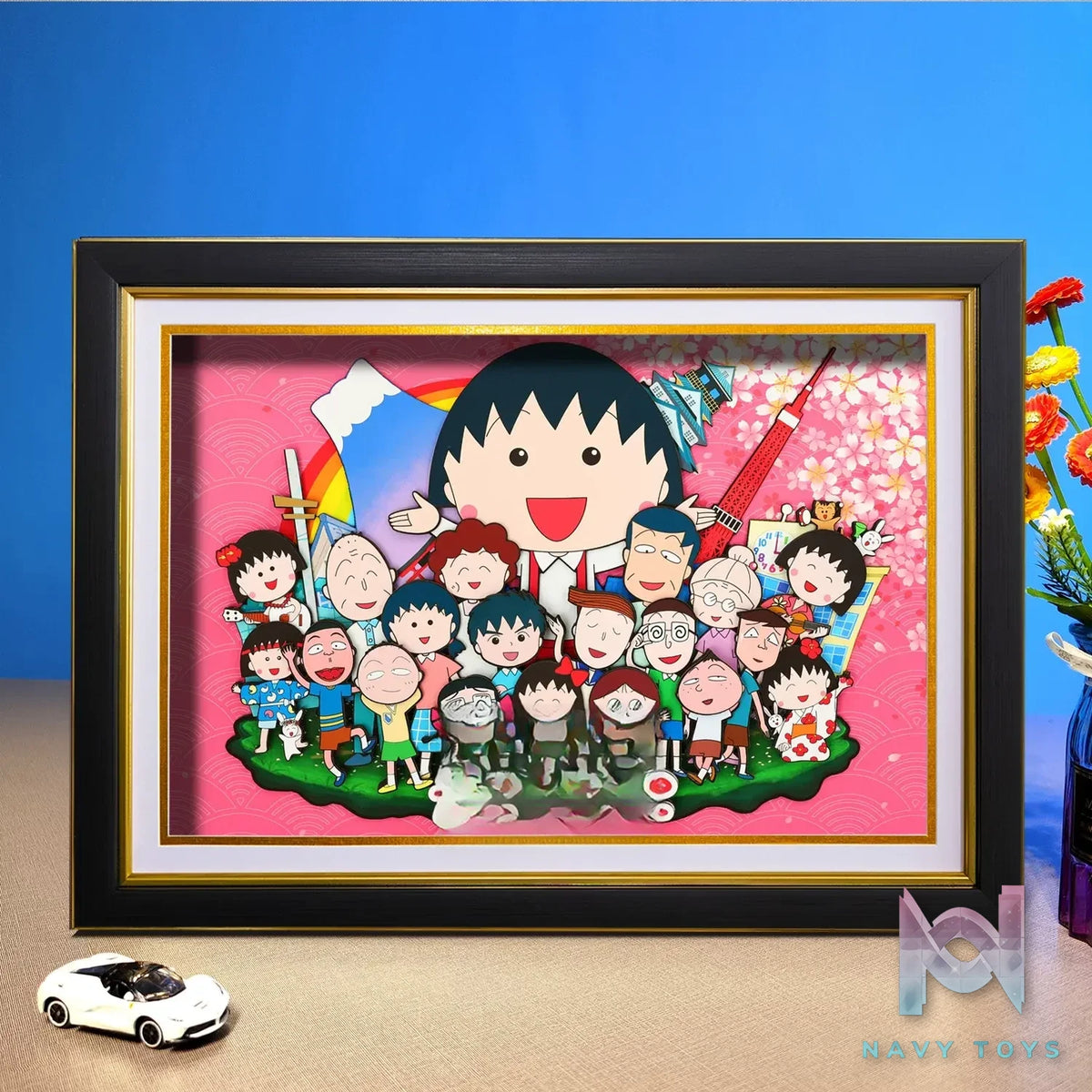 Yu Zhi Jiang Studio – Chibi Maruko Chan Multiple Characters Series #03 3D Decorative Painting Chibi Maruko Chan