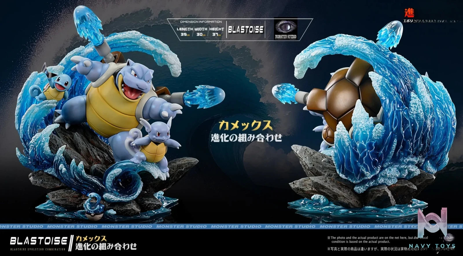 Monster Studio – Pokémon Blastoise evolution group