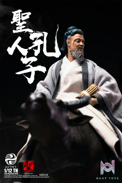 303TOYS Studio – 1/12 Sage Series CONFUCIUS The Sage Teacher Riding A Water Buffalo Eastward Edition SR001B
