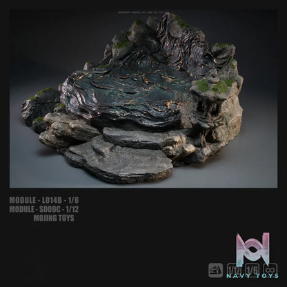 MOjingToys – 1/12 X 1/6 Module Series Water Curtain Cave Diorama Base S009 L014 (Licensed)