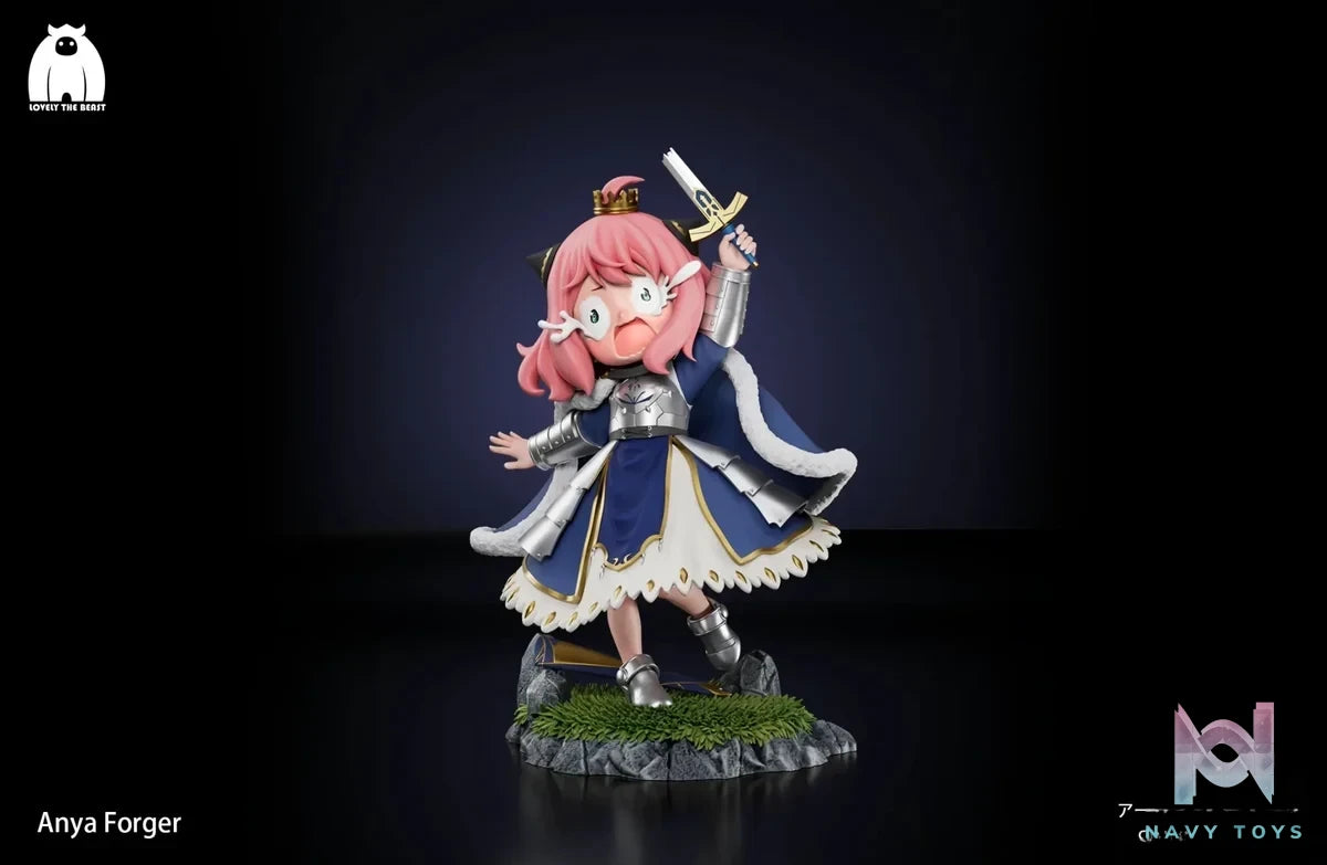 LOVELY THE BEAST Studio - Spy x Family Anya Forger COS Artria Pendragon resin statue Navy Toys anime figure