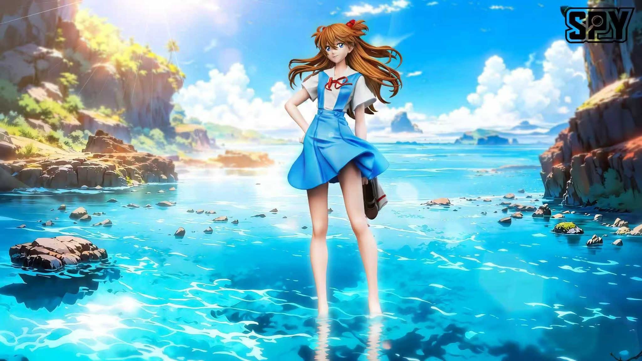 School Uniform Asuka resin statue SPY Studio anime figure