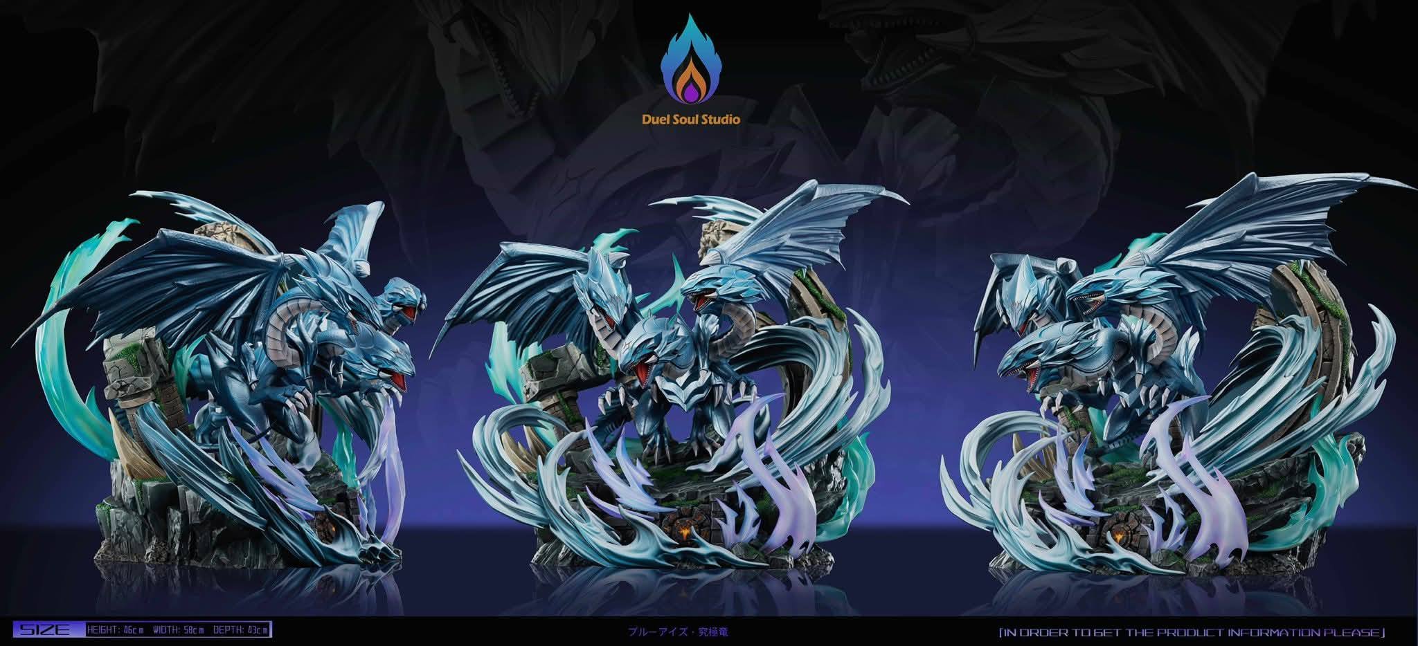 Blue Eyes Ultimate Dragon resin statue Duel Sould Studio anime figure