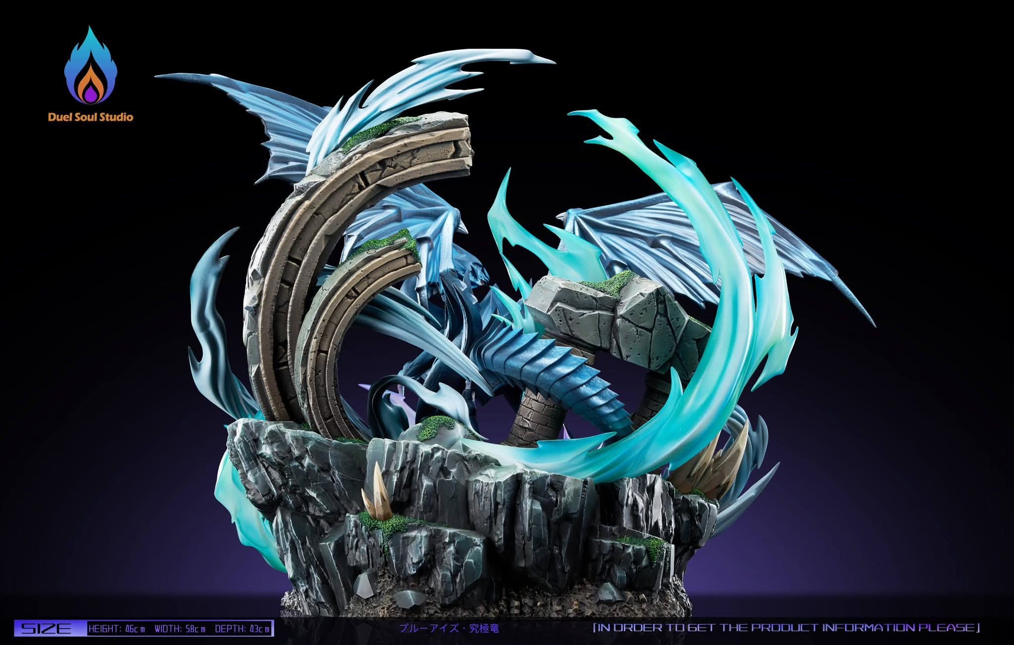 Blue Eyes Ultimate Dragon resin statue Duel Sould Studio anime figure