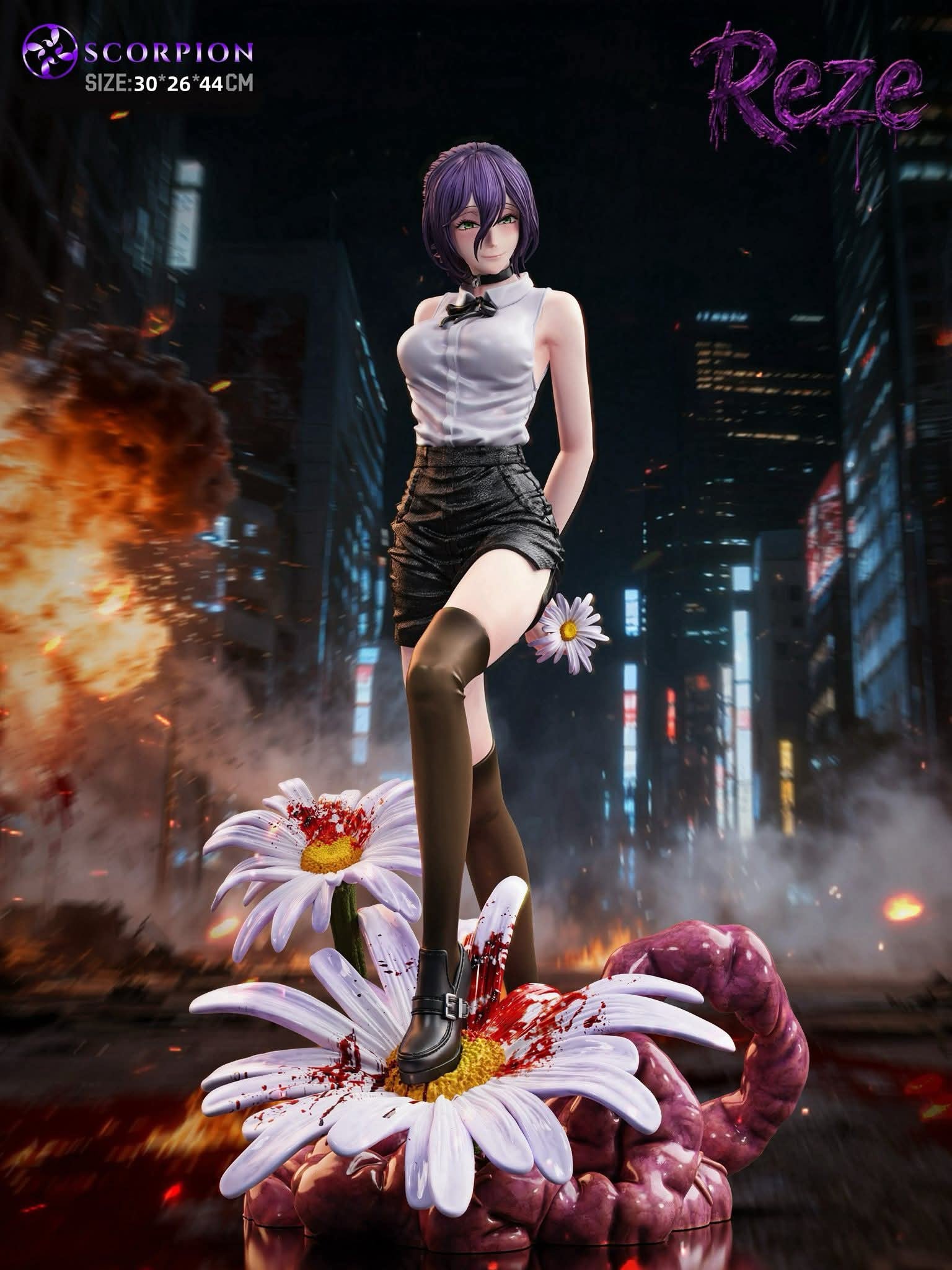 Reze Bomb Devil resin statue Scorpion Studio anime figure