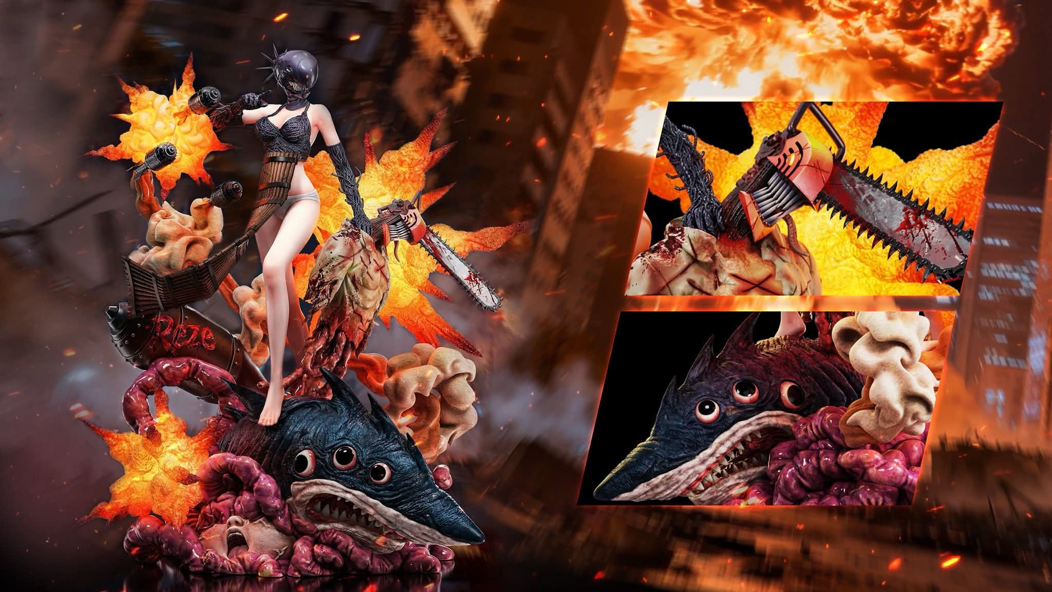 Reze Bomb Devil resin statue Scorpion Studio anime figure