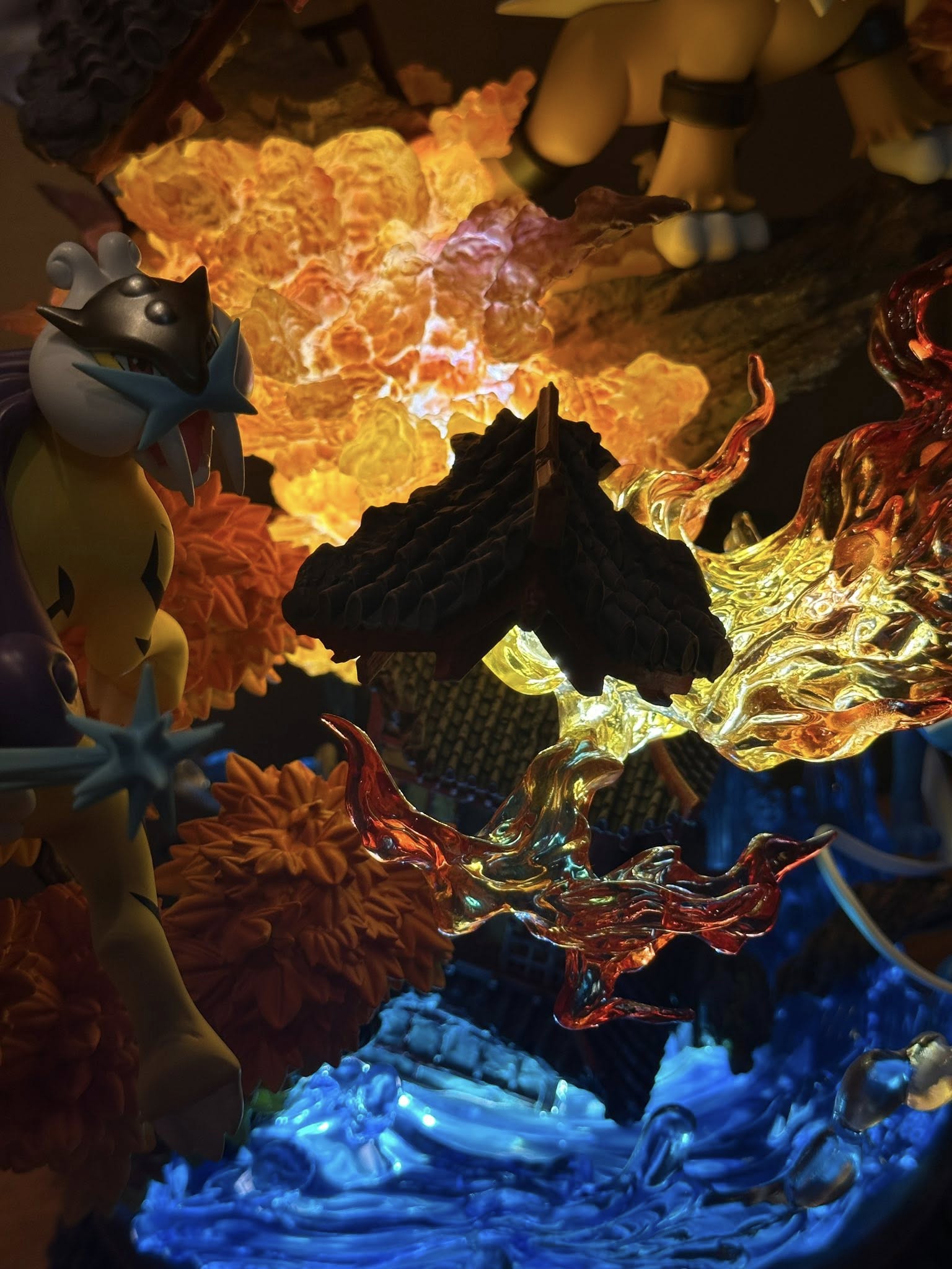 Entei & Raikou & Suicune resin statue 666 Studio anime figure