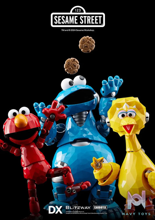 Blitzway Studio – Carbotix Sesame Street Aciton Figure Elmo Big Bird Cookie Monster BW-CA-10603