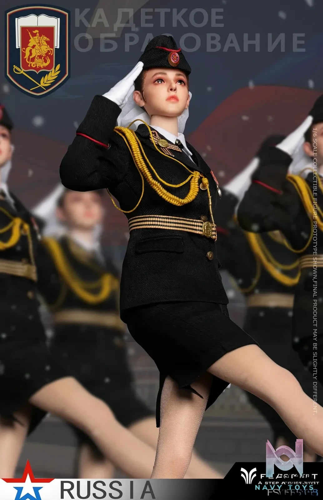 FLAGSET – Original 1/6 Russian Female Soldiers Ministry of Internal Affairs FS-73054A & Ninth Women’s Military Academy FS-73054B & Aerospace Defense Forces FS-73054C (Licensed)