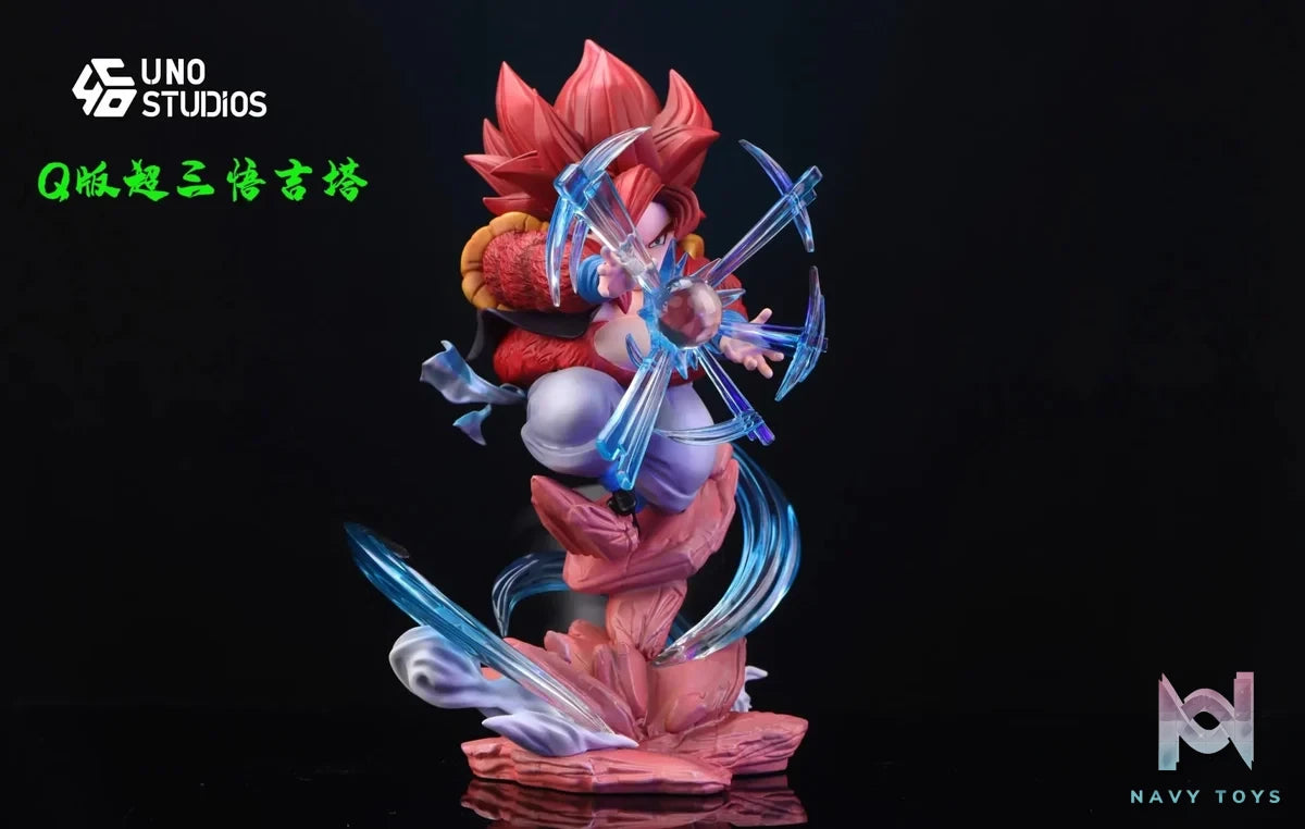 UNO Studio - Dragon Ball Fat Goku Series Gogeta resin statue Navy Toys anime figure