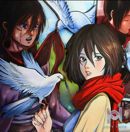 KALA HOME Studio – Eren X Mikasa 3D Decorative Painting Attack on Titan