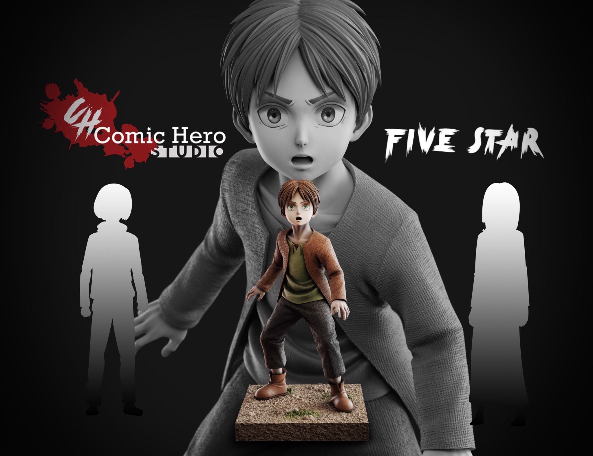 Young Eren Jeager - Attack On Titan - Comic Hero Studio resin statue Comic Hero Studio anime figure