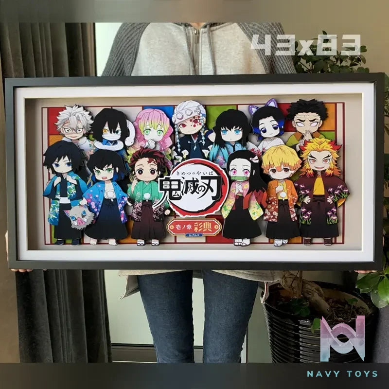 KALA HOME Studio – Demon Slayer Multiple Characters #05 3D Decorative Painting