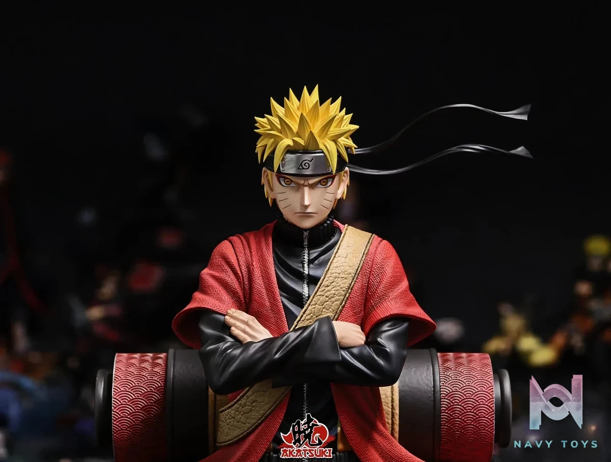 Akatsuki Studio - Naruto Heroes of Konoha Uzumaki Naruto resin statue Navy Toys anime figure