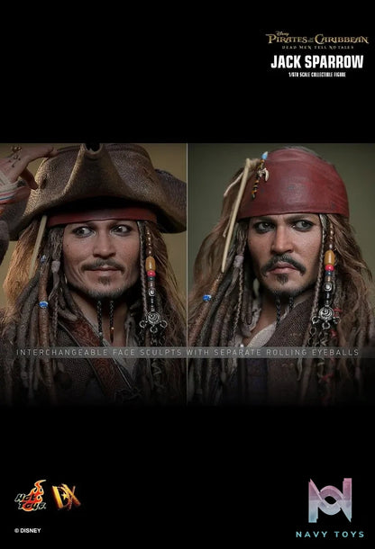Hottoys – Pirates of the Caribbean: Dead Men Tell No Tales Jack Sparrow 1/6th scale Collectible Figure DX37 DX38 (Licensed)
