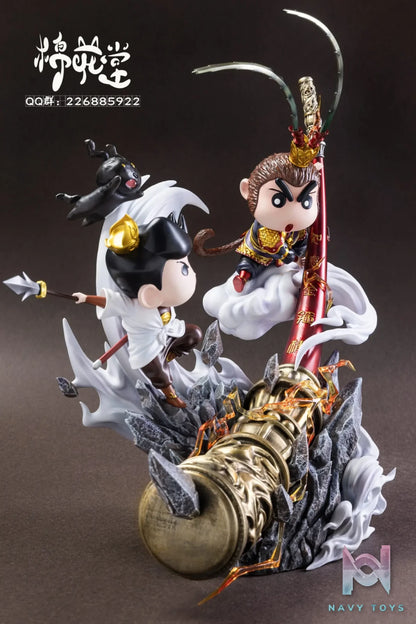 M.H.T Studio – Crayon Shin-chan Cosplay Sun Wukong VS Erlang Shen