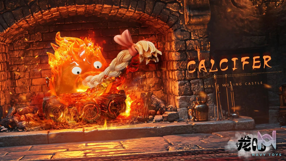 Long Miao Studio – Howl’s Moving Castle Calcifer eating hair