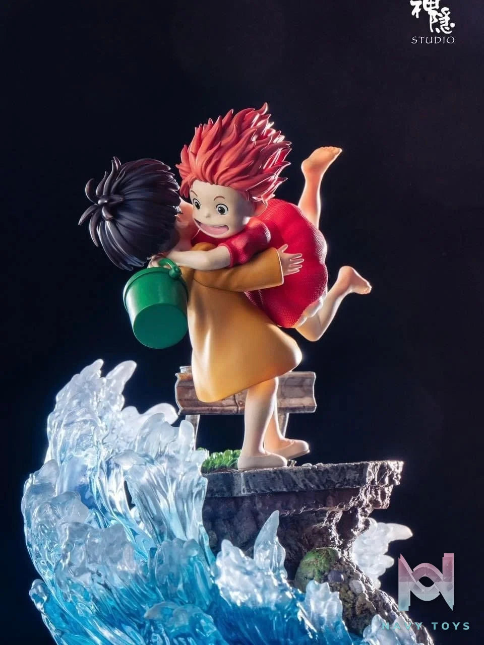 Ponyo & Sosuke - Ponyo On The Cliff By The Sea - ShenYin Studio resin statue shenyin studio anime figure