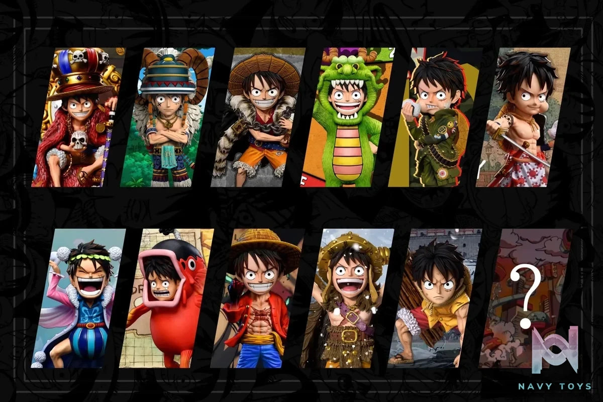 A+ Studio - One Piece Luffy Series Summit War Saga Luffy resin statue Navy Toys anime figure