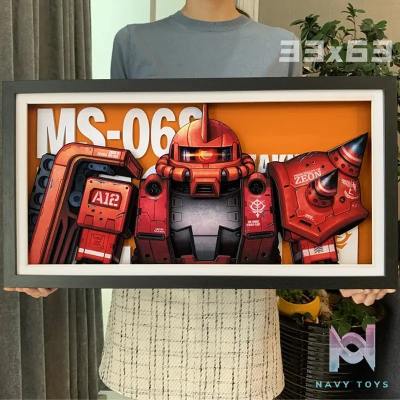KALA HOME Studio – Zaku 3D Decorative Painting Gundam