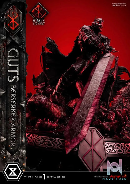 Ultimate Premium Masterline Berserk Guts, Berserker Armor Rage Edition UPMBR-18 UPMBR-18DX(Licensed) - Prime 1 Studio resin statue Navy Toys anime figure
