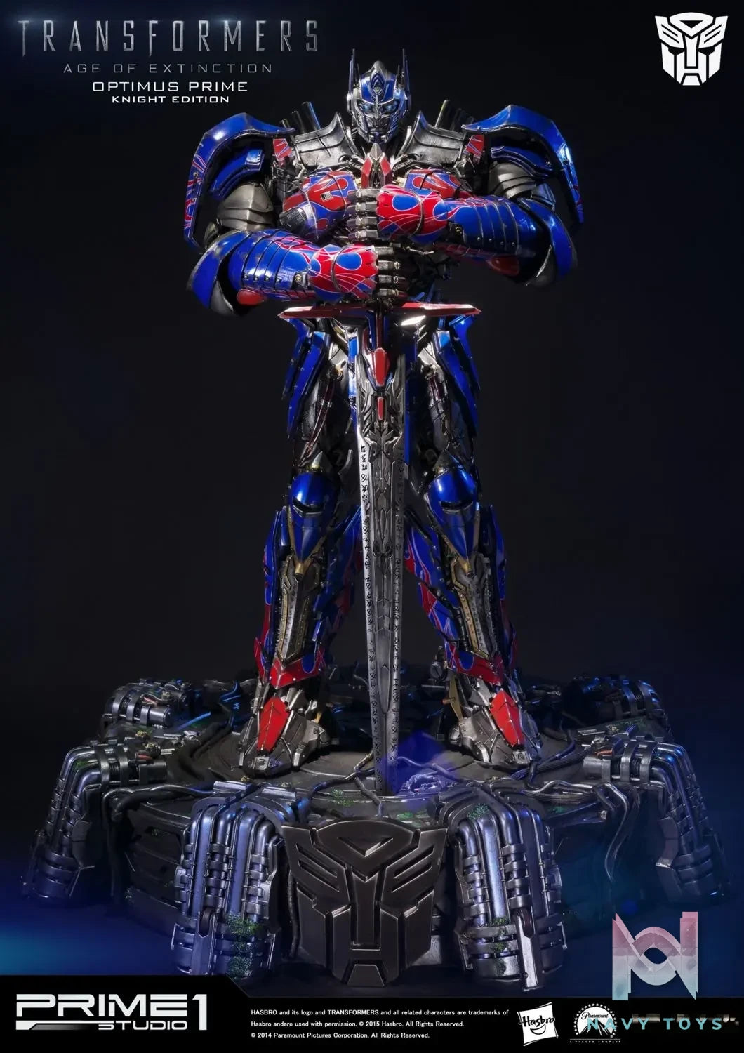Prime 1 Studio – Museum Masterline Transformers: Age of Extinction (Film) Optimus Prime Knight Edition MMTFM-07 MMTFM-07GL (Licensed)