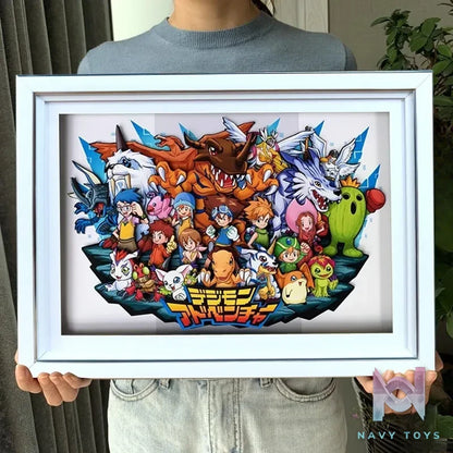 KALA HOME Studio – Digimon Multiple Characters #04 3D Decorative Painting Digimon