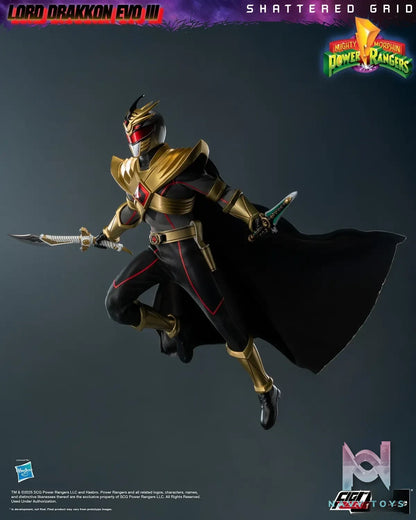Threezero – Mighty Morphin Power Rangers: Shattered Grid FigZero 1/6 Lord Drakkon Evo III 3Z10260W0 (Licensed)