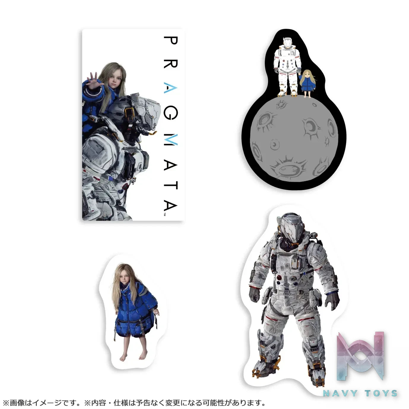 CAPCOM Studio – Pragmata Acrylic Stand X Sticker Set (Licensed)