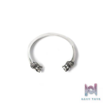 Raven Studio (silver jewelry) – Original Exclusive Design Western “Lion’s Commandment” Lion Bangle Original