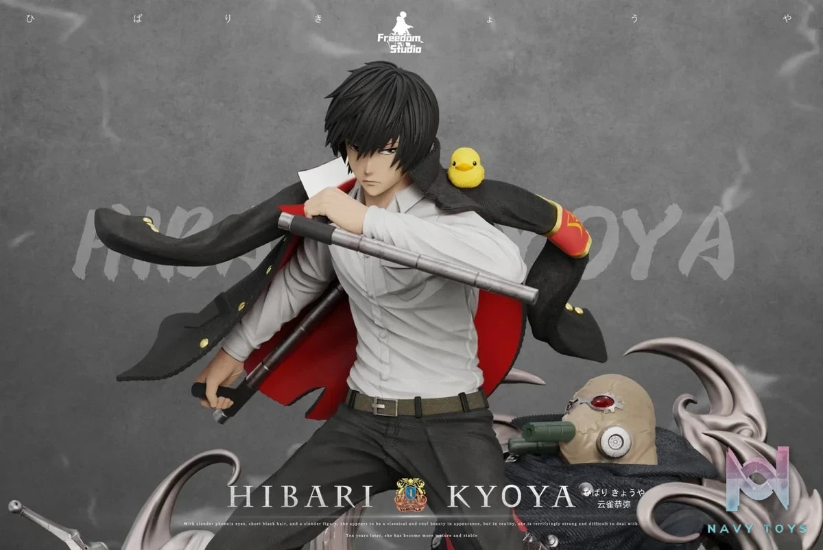 Freedom Studio - Katekyo Hitman Reborn 2 Kyoya Hibari resin statue Navy Toys anime figure