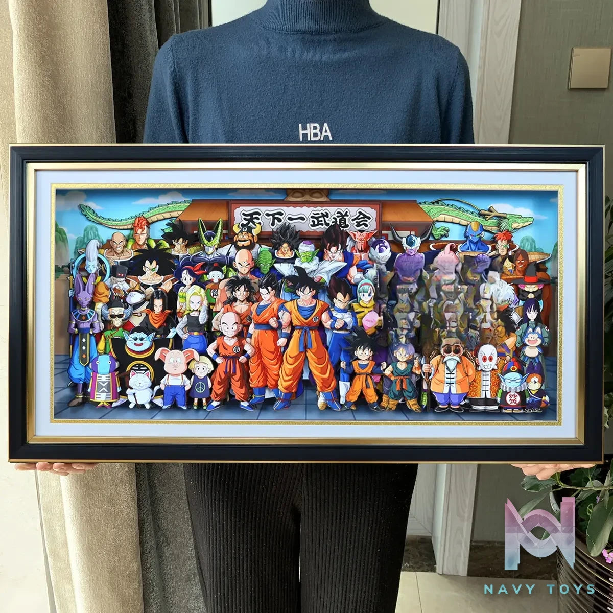 KALA HOME Studio – Dragon Ball Multiple Characters #02 3D Decorative Painting Dragon Ball