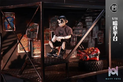 MMMTOYS – 1/12 Scale Diorama Dark Alley Platform M2511 (Licensed)