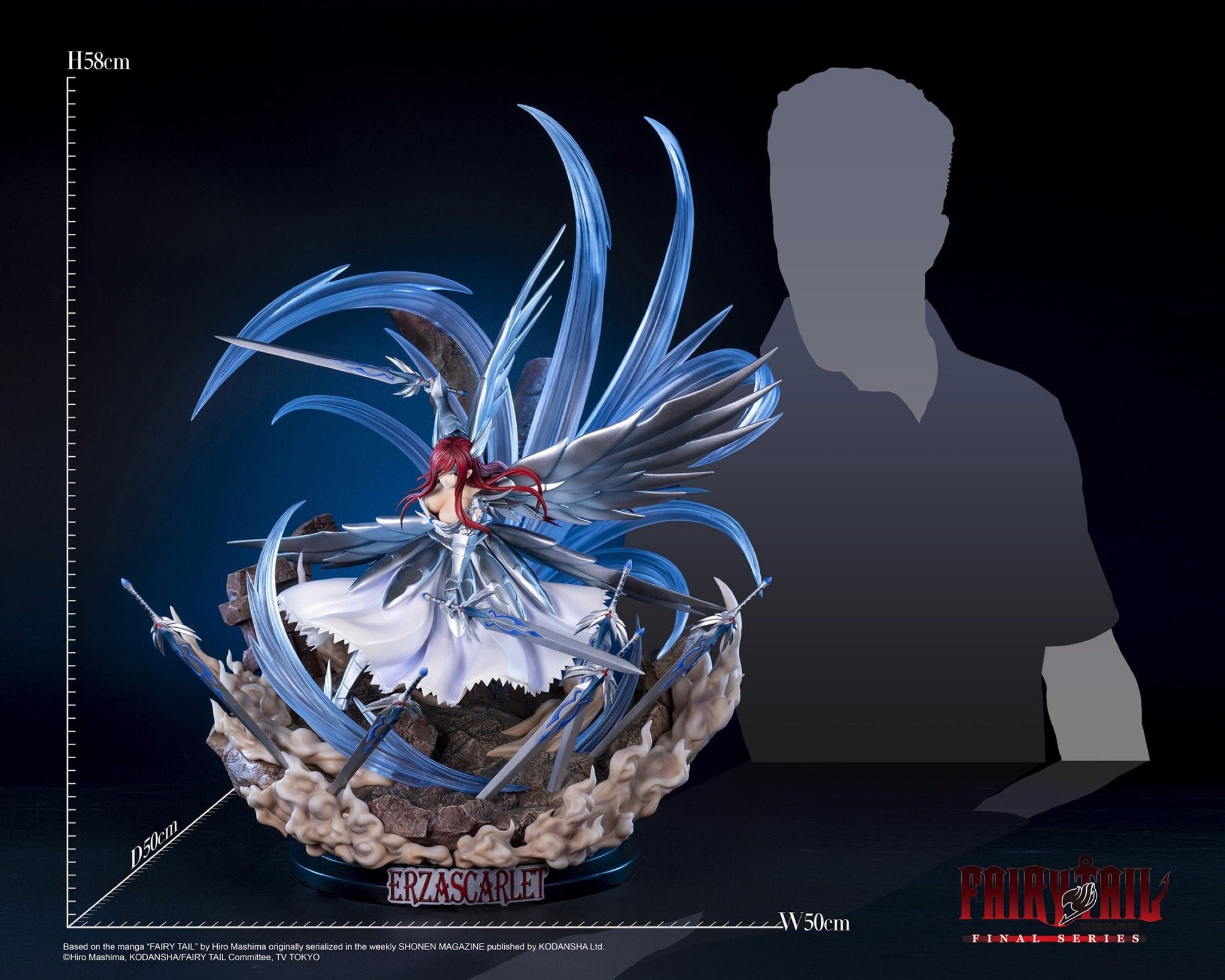 Erza Scarlet - Fairy Tail - KODANSHA resin statue Navy Toys anime figure
