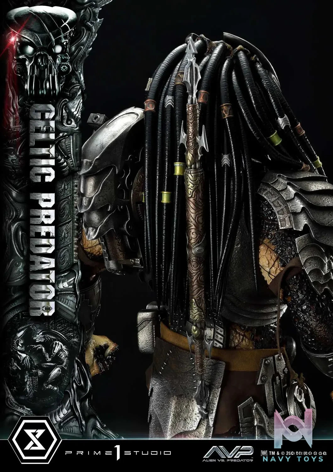Prime 1 Studio Museum Masterline Alien vs. Predator Celtic Predator MMPR-05 MMPR-05S