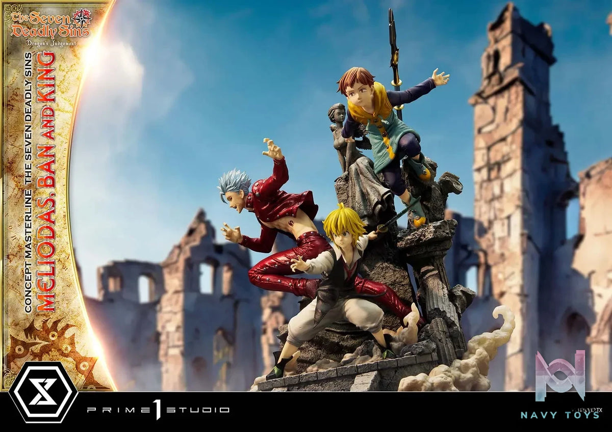 Prime 1 Studio – Concept Masterline The Seven Deadly Sins Meliodas, Ban and King CMNTZ-01 CMNTZ-01DXS (Licensed)