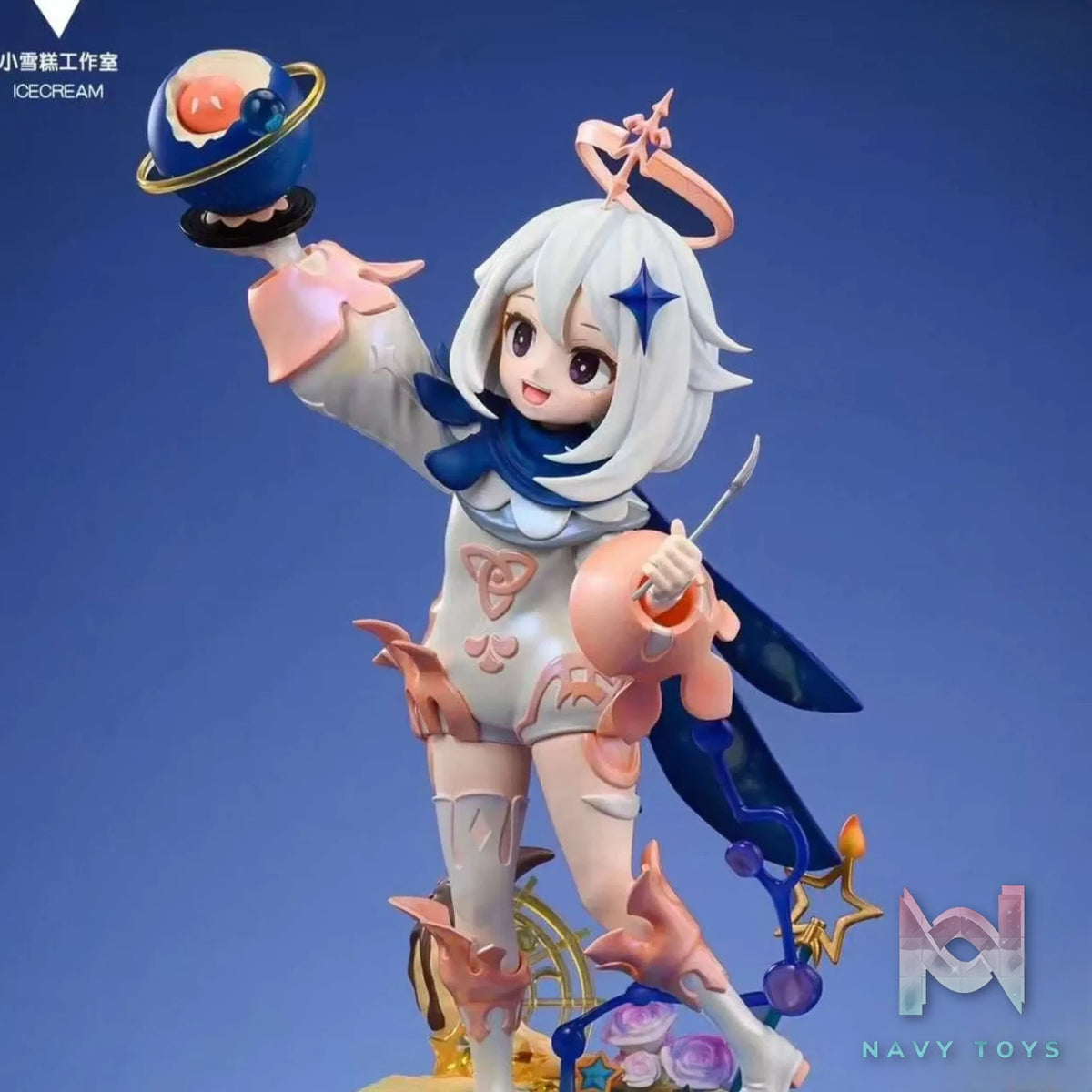 Ice Cream Studio – Genshin Impact Paimon Statue Anniversary Celebration Starry Sky Cake