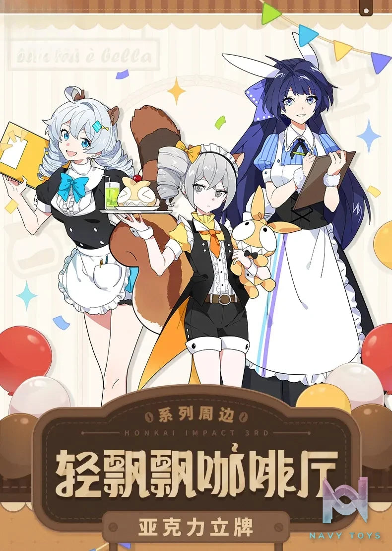 miHoYo – Honkai Impact 3rd Fluffy Cafe Series Acrylic Stand (Licensed)