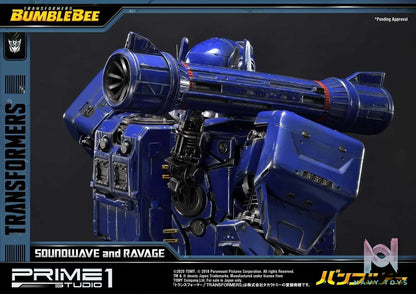Prime 1 Studio – Museum Masterline Transformers: Bumblebee (Film) Soundwave & Ravage MMTFM-27 MMTFM-27EX (Licensed)