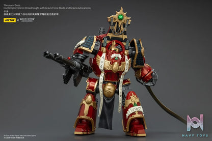 JOYTOY Studio – Warhammer ‘The Horus Heresy’ Thousand Sons Contemptor-Osiron Dreadnought With Gravis Force Blade And Gravis Autocannon JT8636 (Licensed)