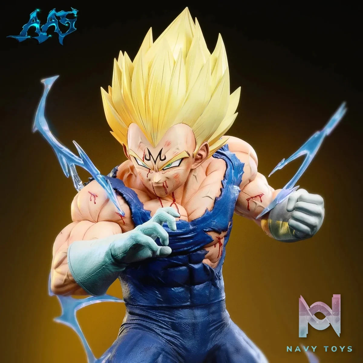 Jie Ke Bang Studio & ArmyAnt Studio - Dragon Ball Demonized Vegeta resin statue Navy Toys anime figure