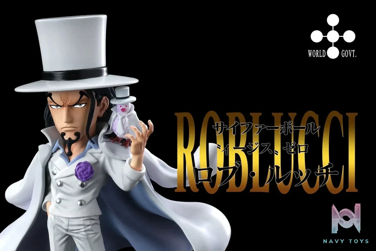 A+ Studio - One Piece World Government CP0 5 Rob Lucci resin statue Navy Toys anime figure