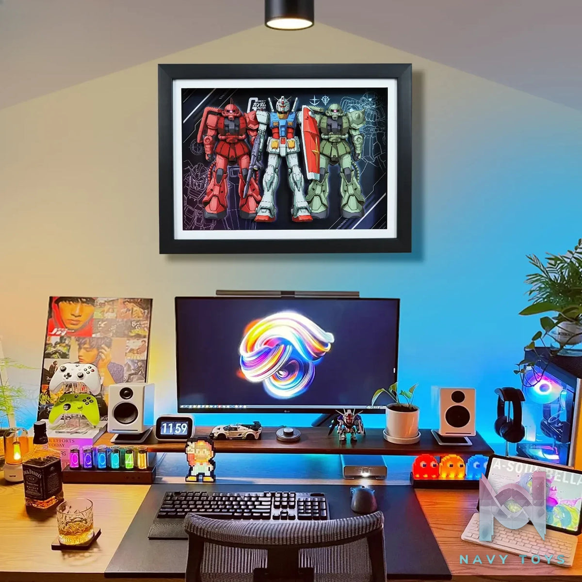 KALA HOME Studio – Gundam Multiple Characters #03 3D Decorative Painting Gundam