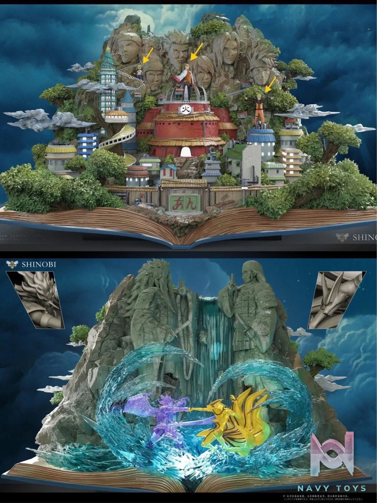 Village Hidden in the Leaves & Valley of the End - Naruto - WASP Studio resin statue WASp Studio anime figure